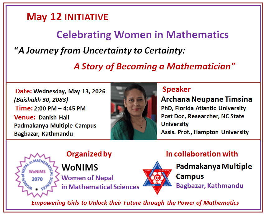 May12 Initiative: Celebrating Women in Mathematics