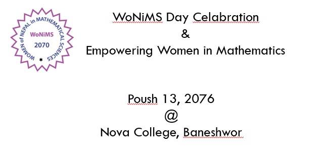 WoNiMS Day Celebration & Empowering Women in Mathematics 2076